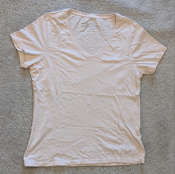 Pact Women's 100% Cotton Short Sleeve Tee, Light Pink, Size M - Picture 3 of 4